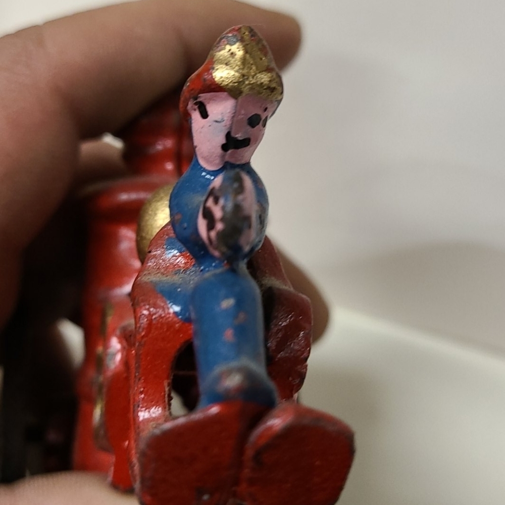 Antique1890's CAST IRON HORSE DRAWN FIRE ENGINE P… - Picture 5 of 10